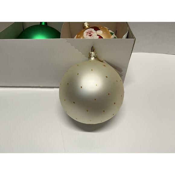 Hand-Decorated Glass Ornaments European-Style Design 3 Ornaments Polish Designed - Picture 7 of 16